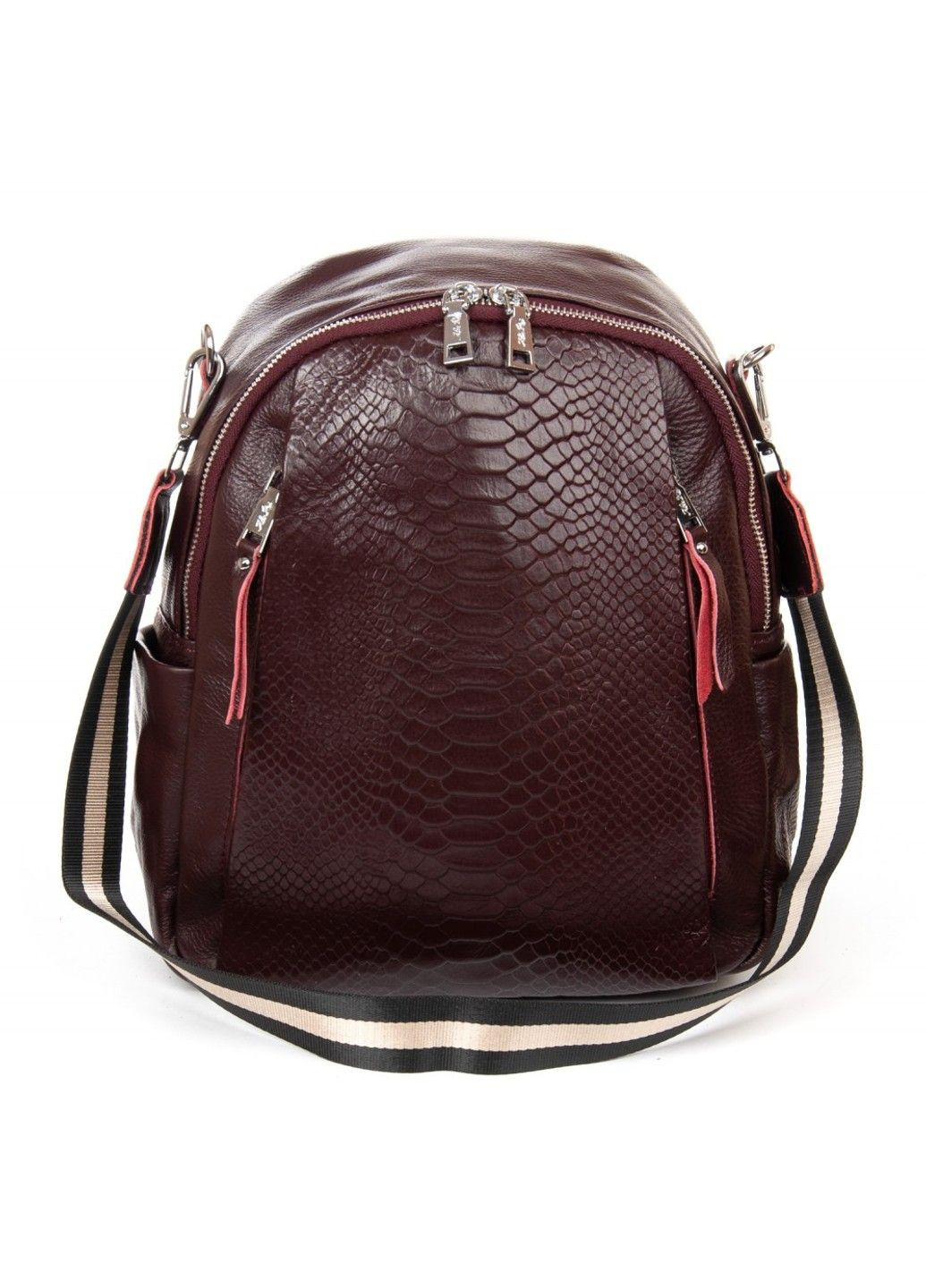 Шкіряний жіночий рюкзак 8907-9 bordo Alex Rai (313031726)
