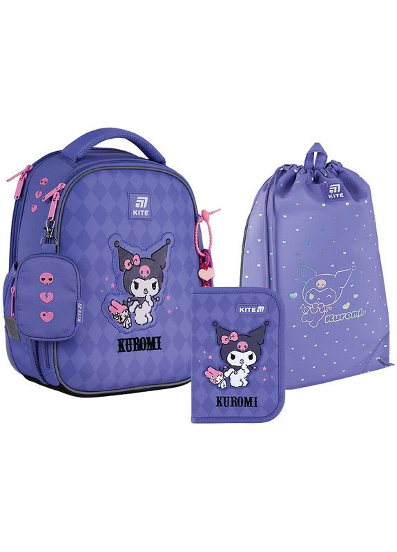 Набір рюкзак + пенал + сумка для взуття SET_HK25-555S-2 Kuromi Kite (331155499)