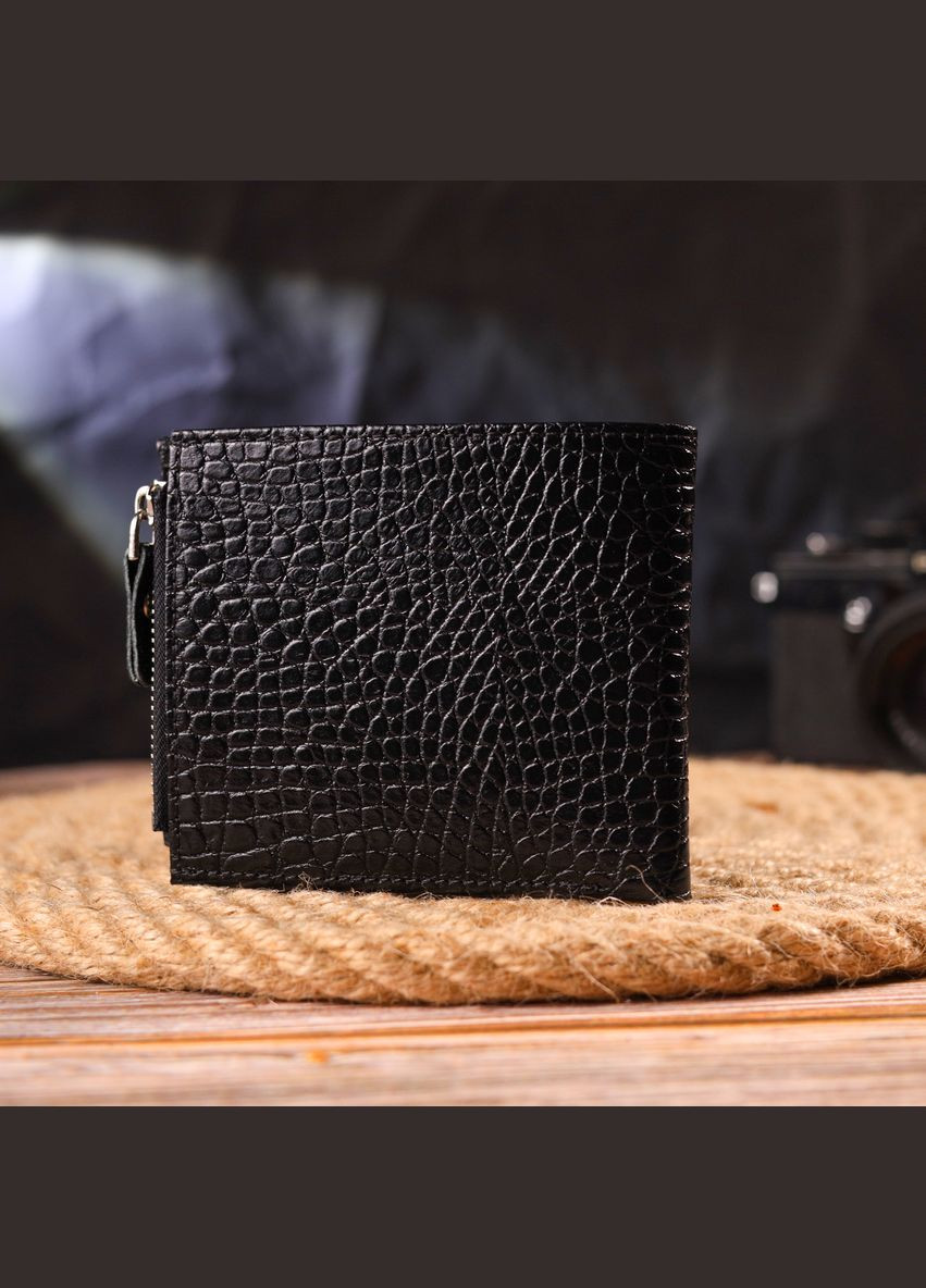 Чоловічий гаманець горизонтальний з натуральної фактурної шкіри 21504 Canpellini (331911071)