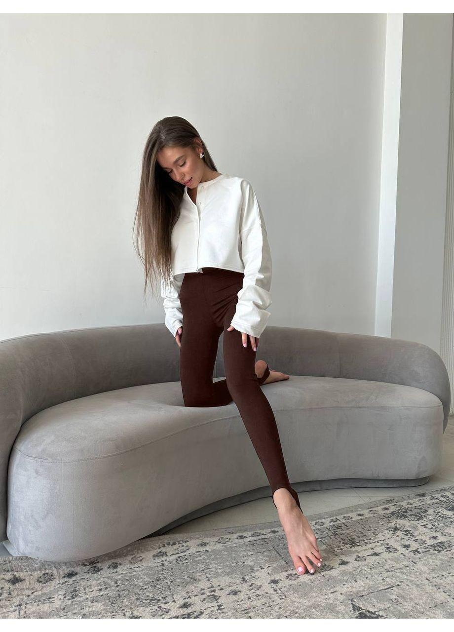 Лосины со штрипками – мультиколор (шоколад, черный, беж, белый) | ЗАМЕРЫ В ОПИСАНИИ DK/DL Мода без кордонів (369327101)