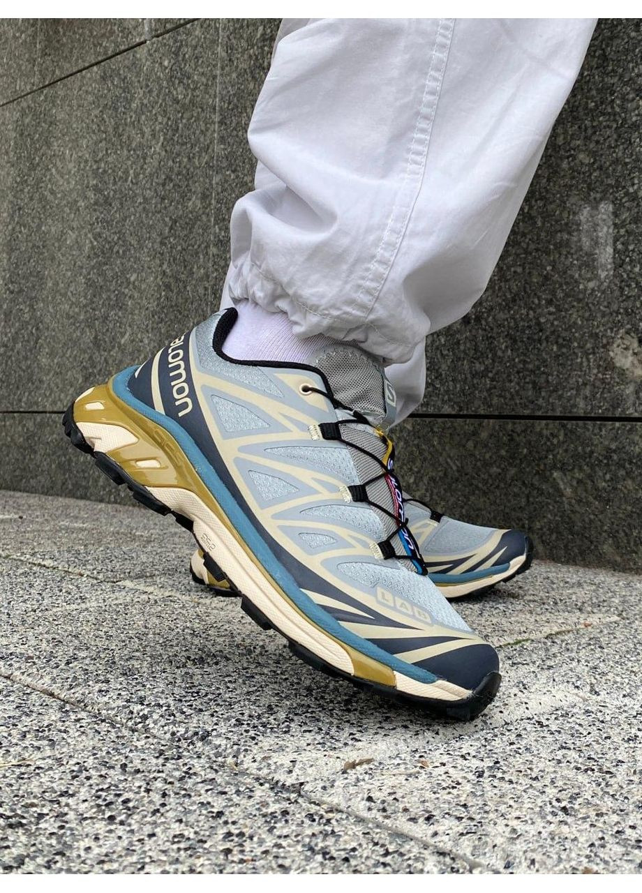 Бежеві Осінні кросівки чоловічі salomon s lab xt-6 blue beige саломон хт-6 No Brand