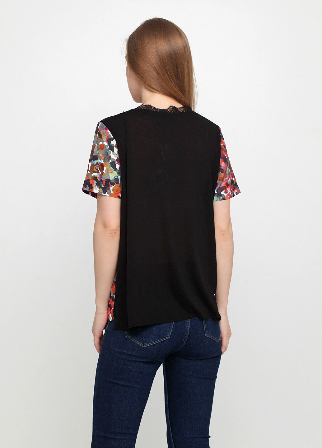 Чёрная блуза черно-коричневый French Connection