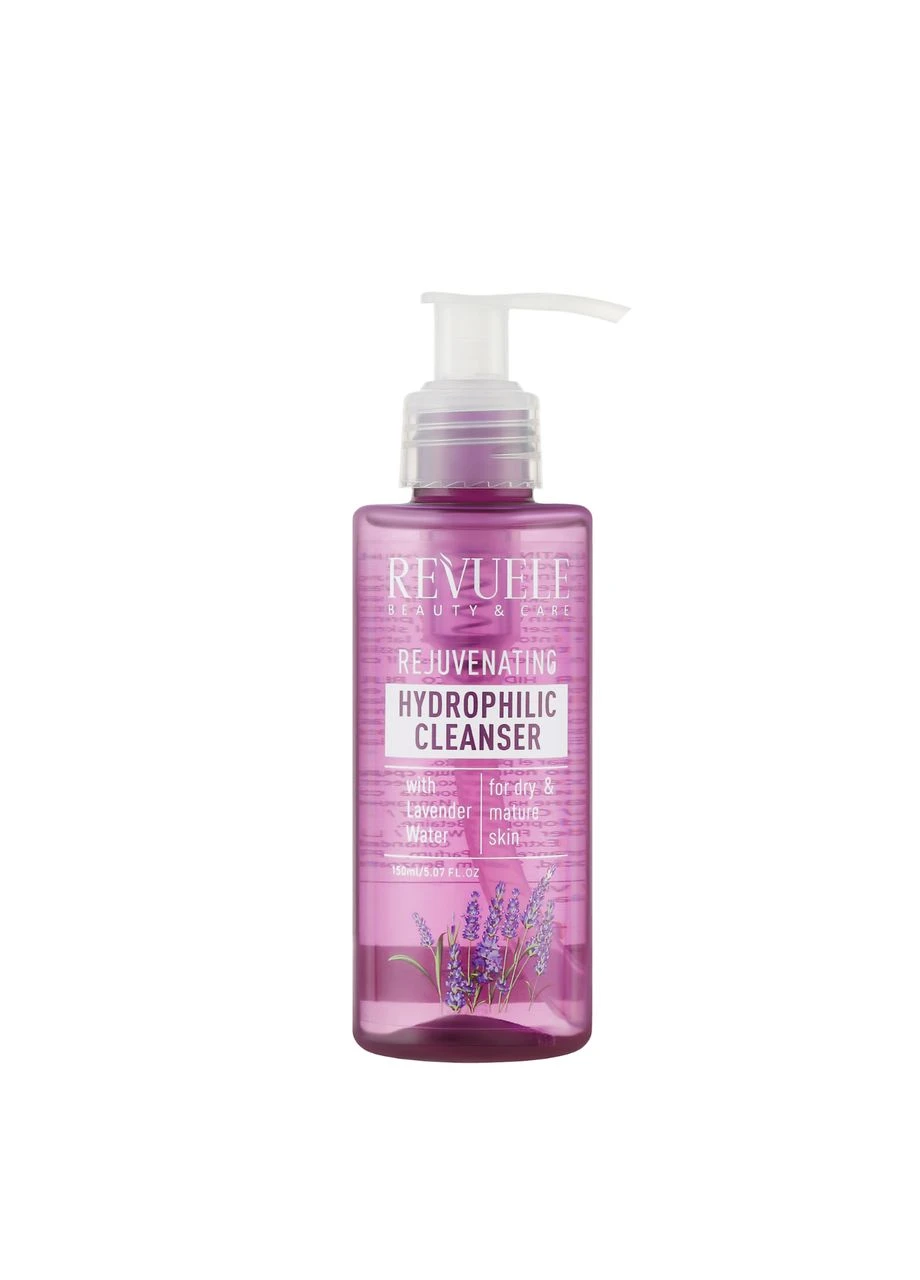 Гідрофільний гель для вмивання омолоджуючий з лавандовою водою Hydrophilic Cleanser, 150 мл REVUELE (311538165)