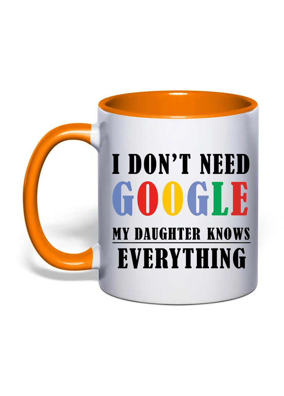 Чашка с печатью "My daughter knows everything" 330 мл ( ) (31081) No Brand (362506710)