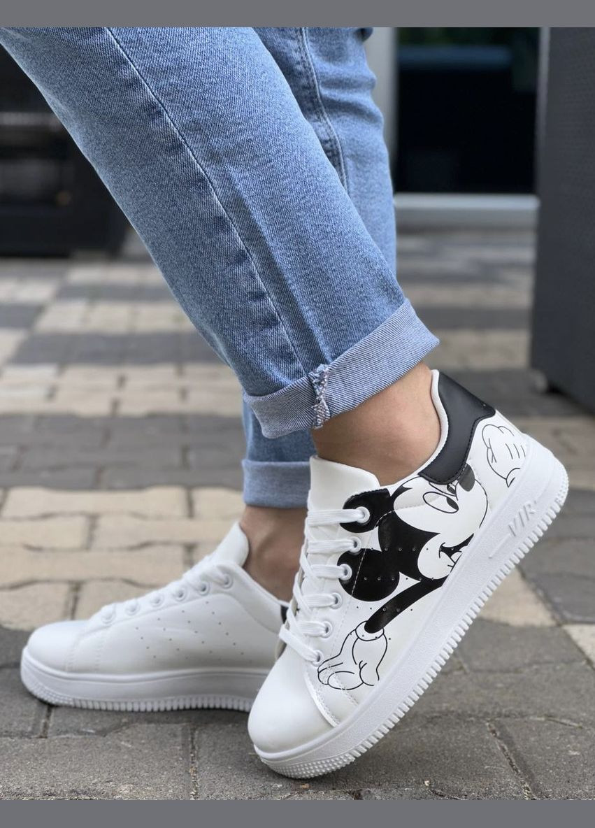 Жіночі молодіжні кросівки 1298 Білі No Brand білі демісезони (322874020)