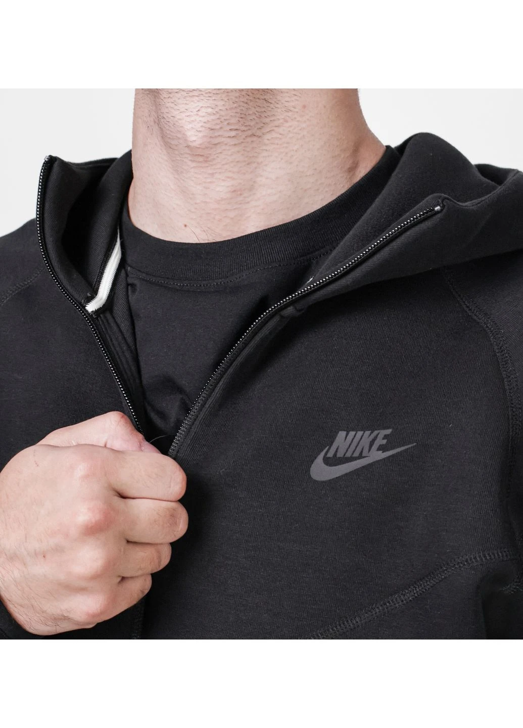 Толстовка Tech Fleece Full-Zip Hoodie Black FB7921-010 Nike (398011689)