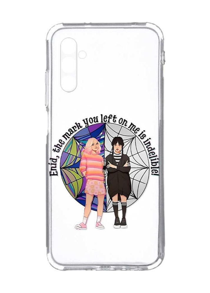 Прозорий чохол на Samsung Galaxy A34 5G/A346:: Дівчата з Венздей (принт 211) Creative (360672556)