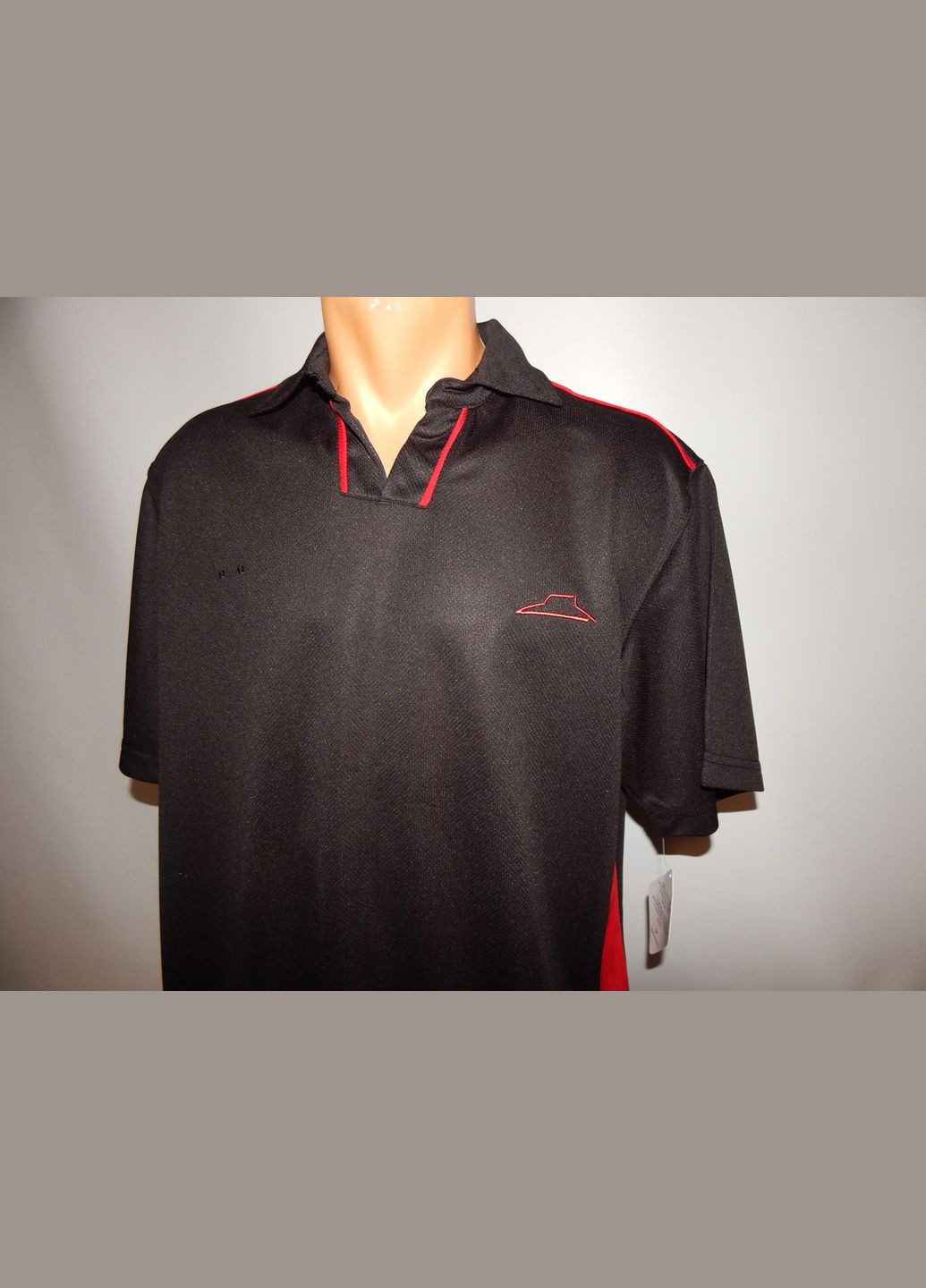 Чорна чоловіча футболка поло pizza hut р. 50 022ф No Brand