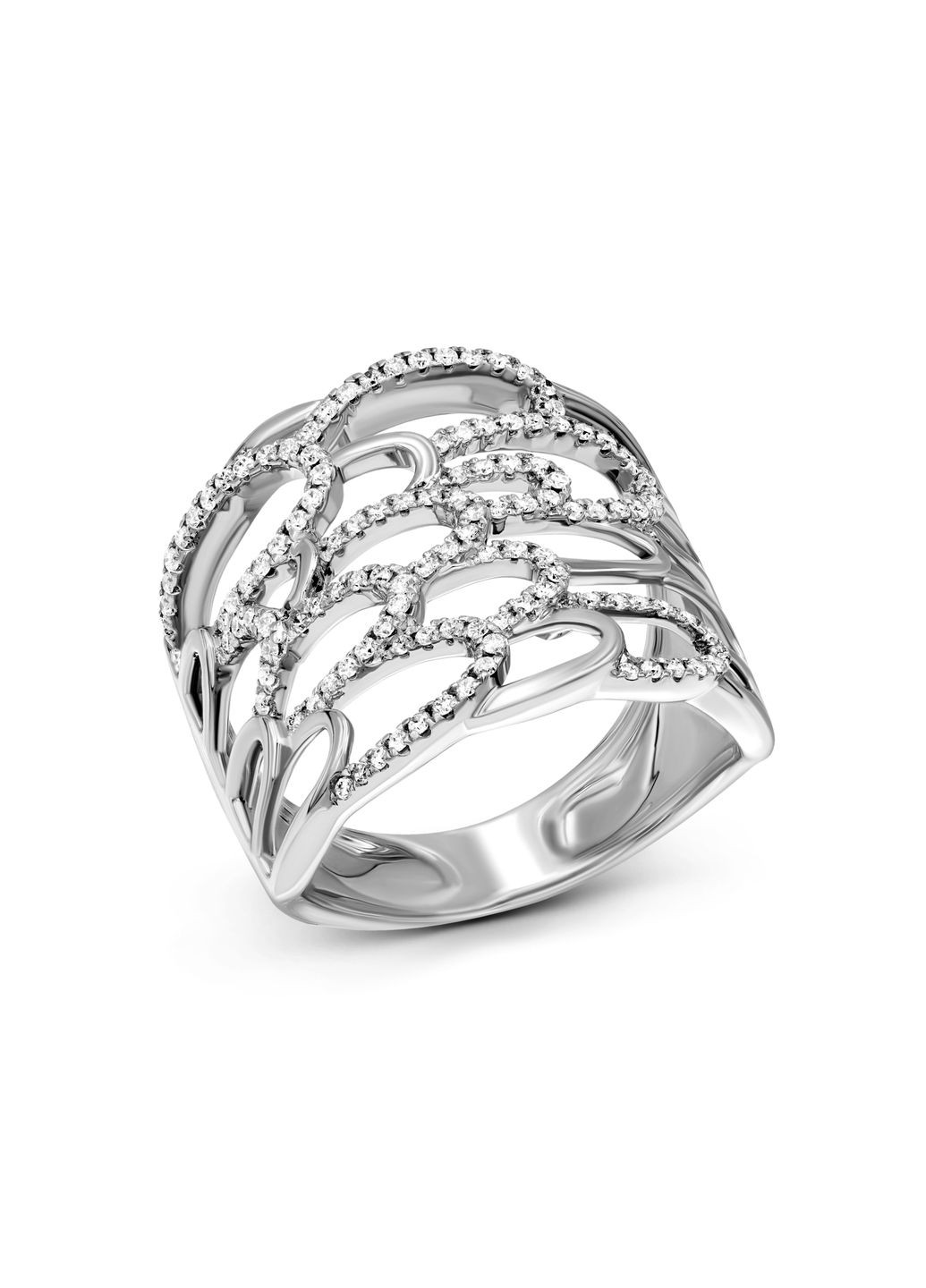 Кольцо с бриллиантами в белом золоте 1-195 754 Zarina (278388556)