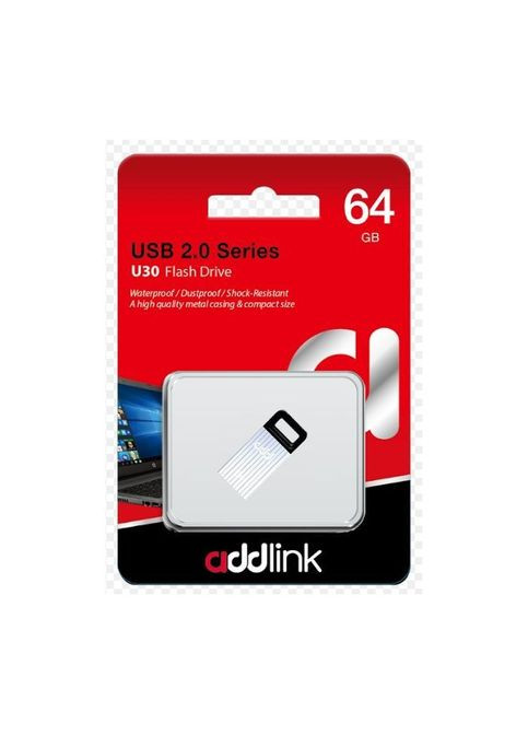 USB флеш накопичувач (ad64GBU30S2) AddLink 64GB U30 Silver USB 2.0 (268141380)