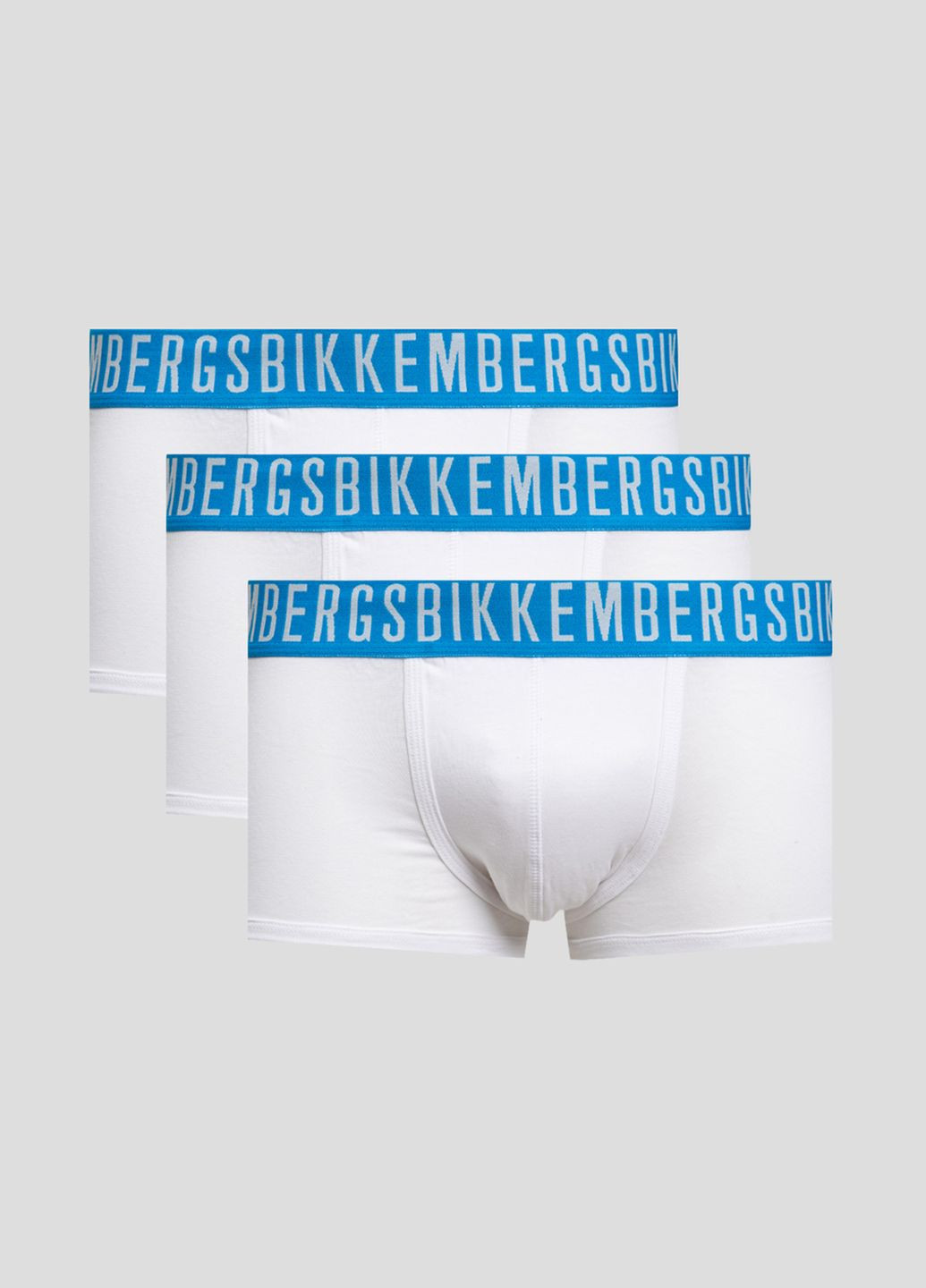 Комплект белых хлопковых трусов (3 шт) Dirk Bikkembergs (297675667)