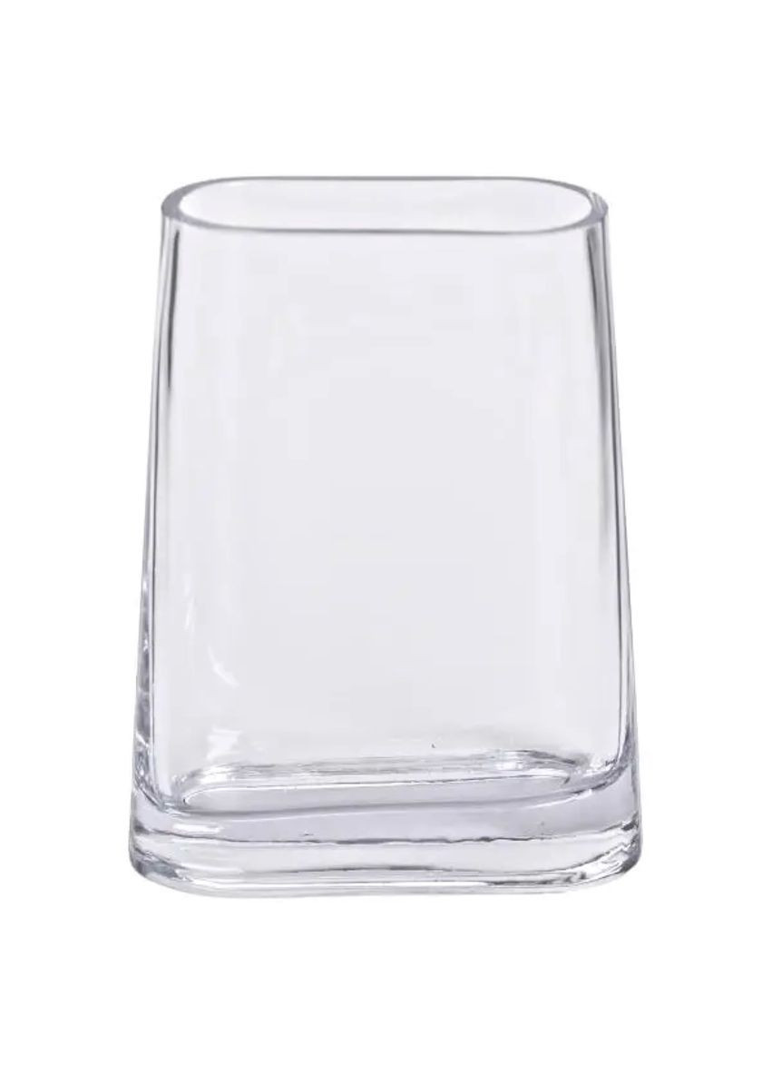 Ваза для квітів скляна 15х7х21 см прозора декоративна ваза 1.1 л HP-10-7 Jooki (360920870)