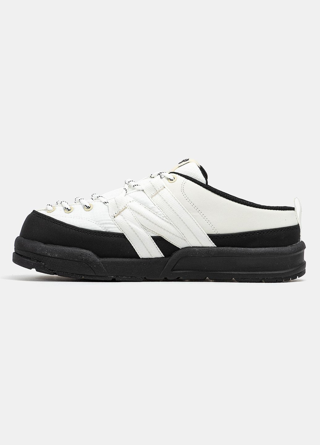 Кроссовки женские и мужские New Balance CRV Mule V2 Beige Black | Нью Баланс ЦРВ Мюлы В2 бежевые No Brand бежевые демисезоны (334000618)