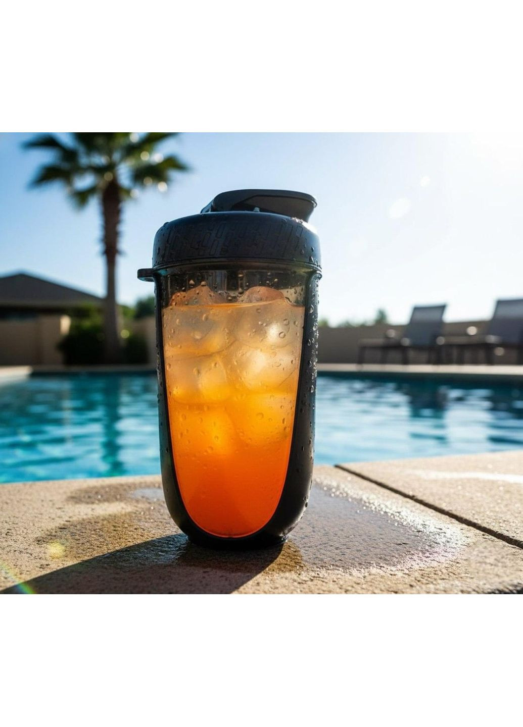 Шейкер SPORT 590 мл с антискользящим покрытием и дизайном No Brand (336184257)