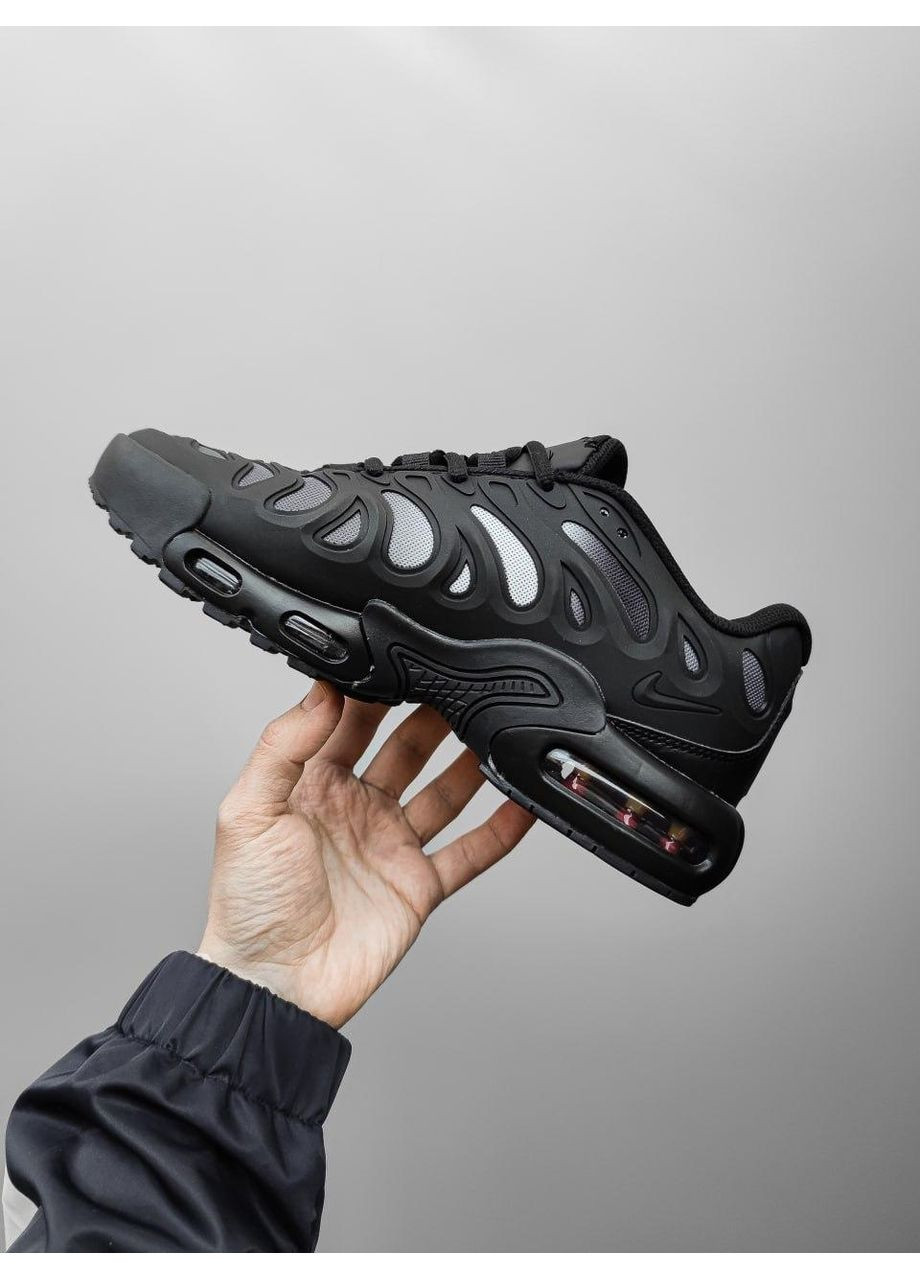 Чорні Осінні кросівки чоловічі nike air max tn plus drift black найк аір макс тн плюс No Brand