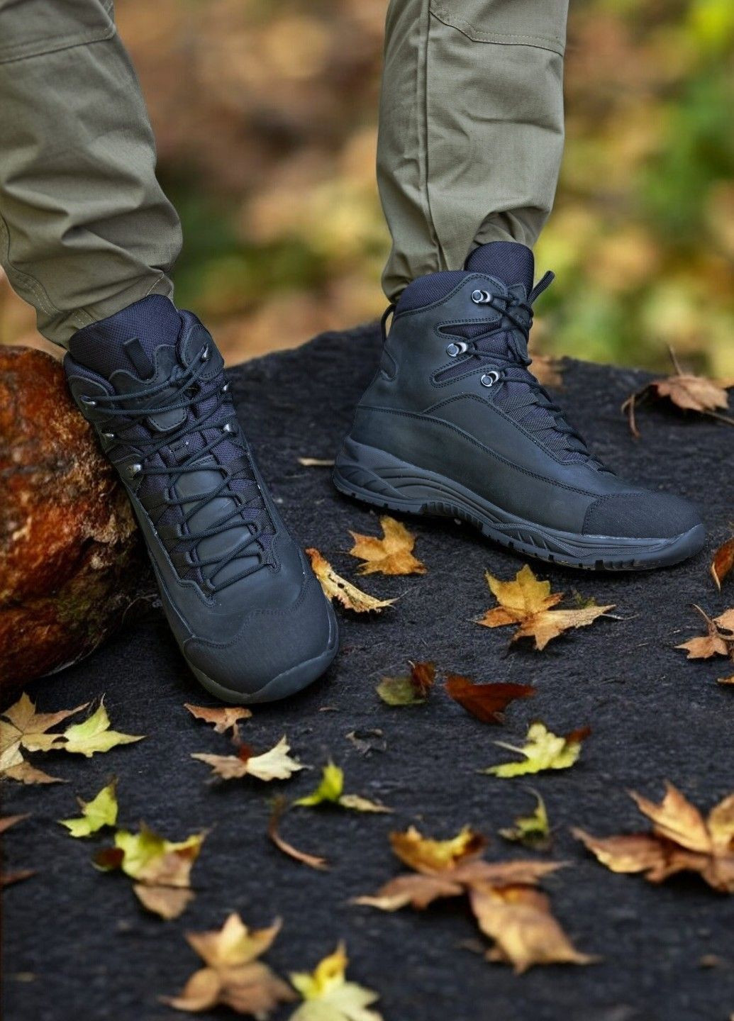 Берці Демісезонні Тактичні Чоловічі. 36-47р Чорні. Легкі та зручні! STDM-1014 No Brand (301137975)