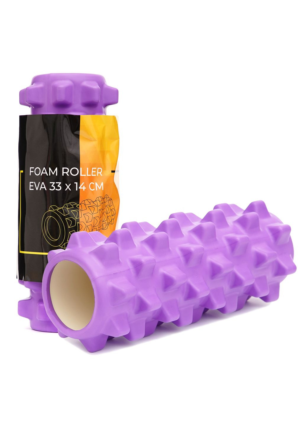 Масажний ролик EVA 33 x 14 см (валик, роллер) XR-0322 Violet Cornix (304252772)