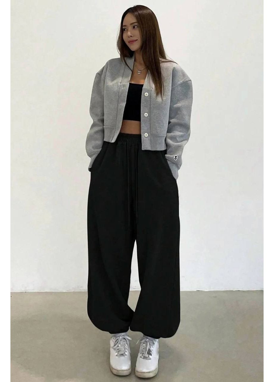 Чорні oversize джоггери No Brand 7164 (350313997)