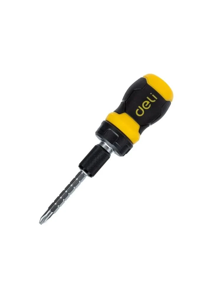 Викрутка PH2 + SL6 з тріскачкою (EDL626010) Deli (393971959)