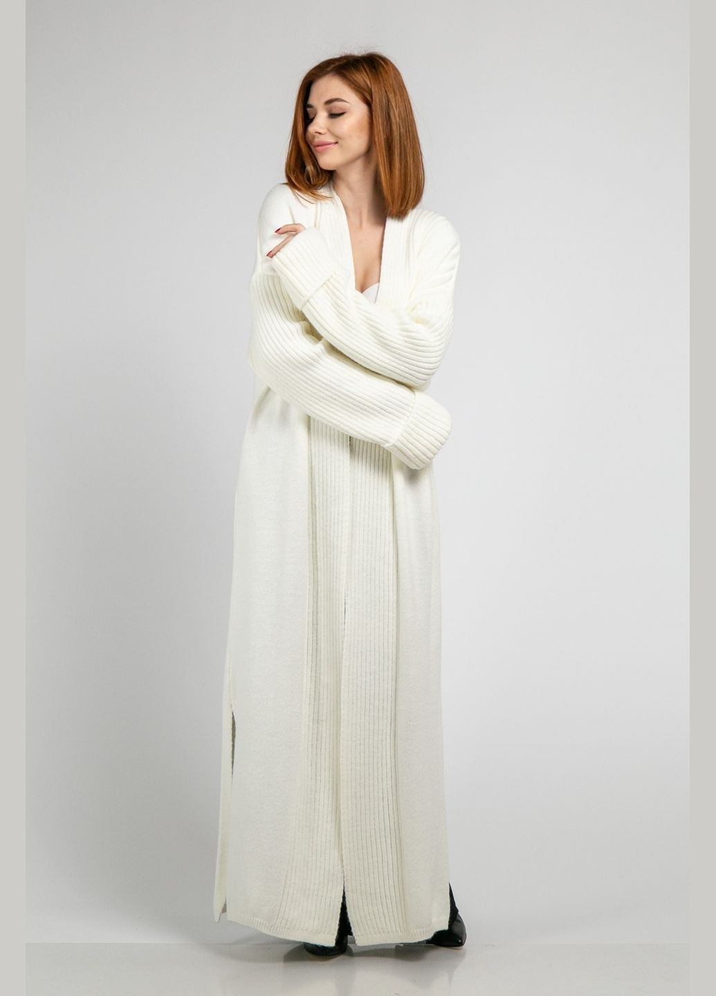 Белый демисезонный кардиган CHICLY