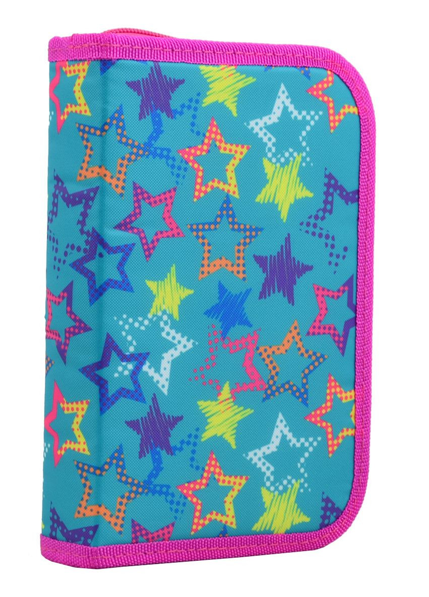 Пенал твердий одинарний з двома клапанами Stars, 20.5*13*3.6 Smart (370776791)
