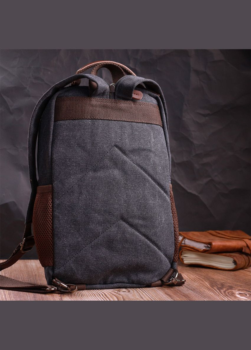 Практичный текстильный рюкзак с уплотненной спинкой и отделением для планшета 22168 Vintage (328449906)