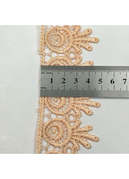 Кружевной макрамам 5 см (20 м) Цвет-персик (26-H1931-6) Plus-plus (352749882)