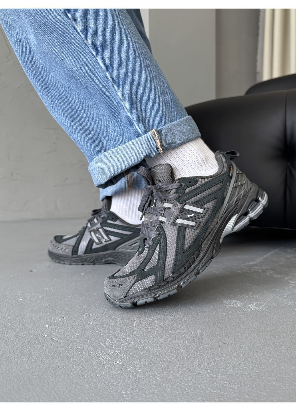 Сірі Осінні кросівки чоловічі і жіночі new balance 1906r cordura omni - tech grey black | нью беланс 1906r сірі No Brand