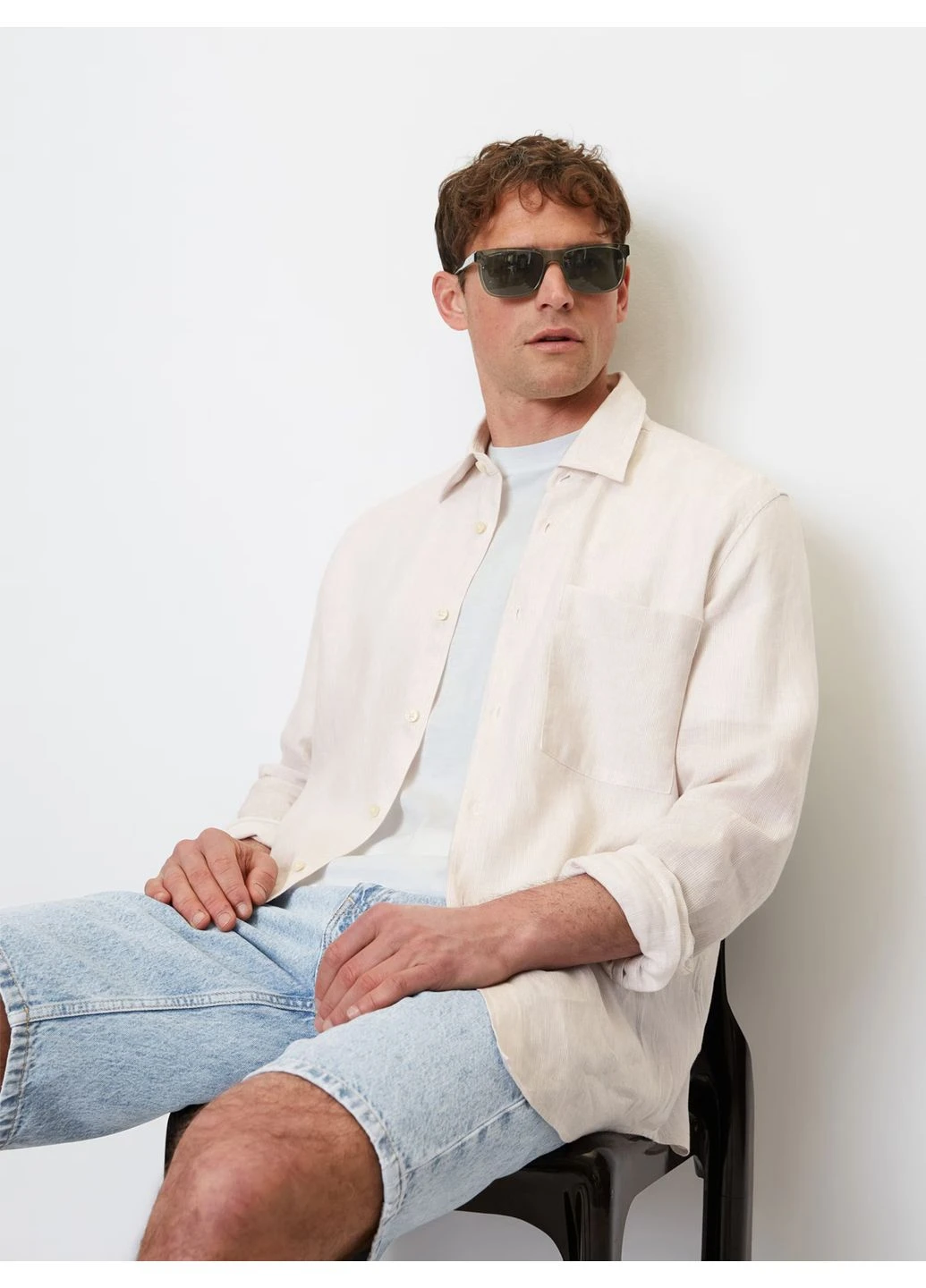 Белая кэжуал рубашка Marc O'Polo