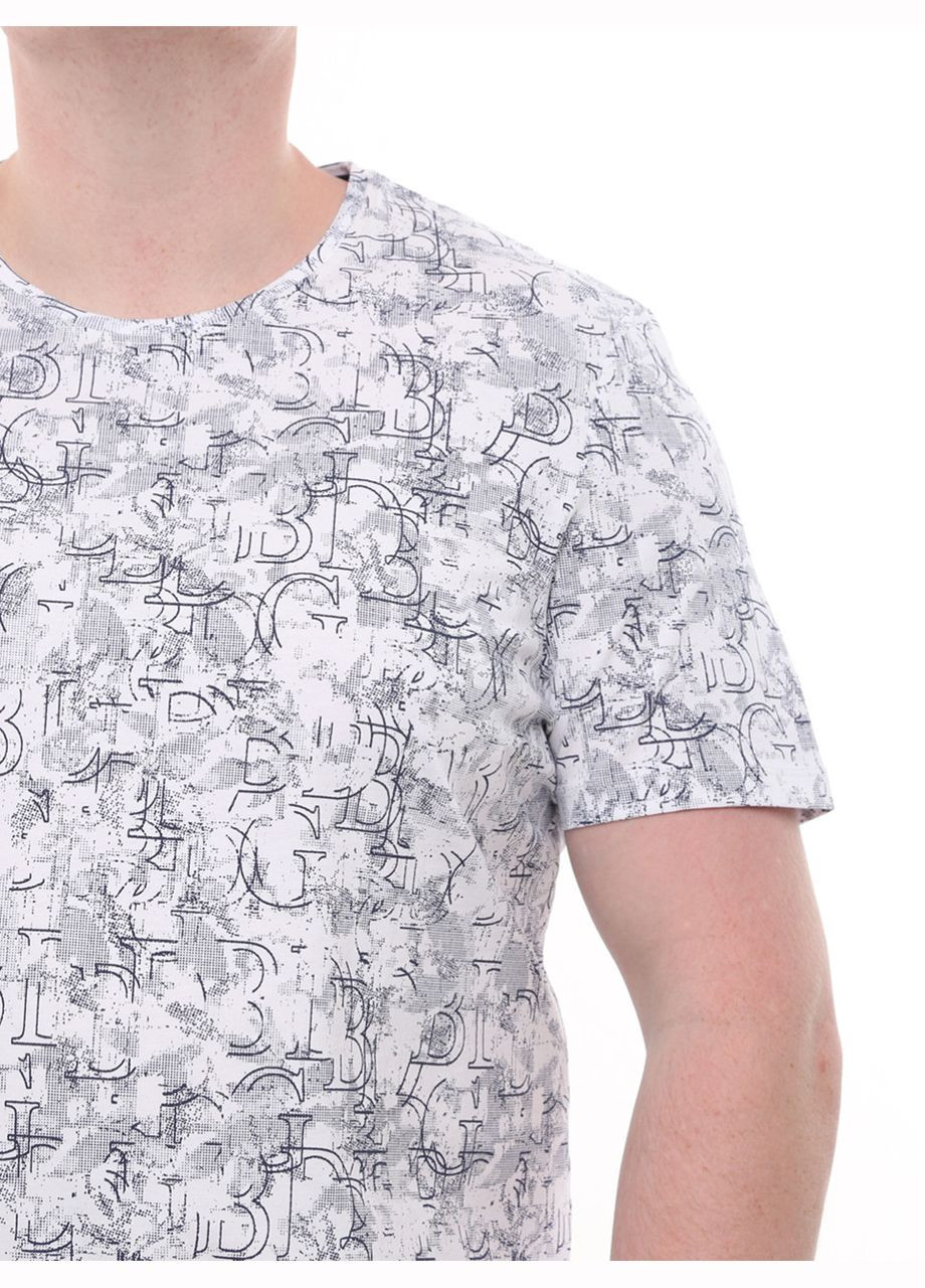 Белая футболка мужская белая большой размер с коротким рукавом Bagarda Пряма