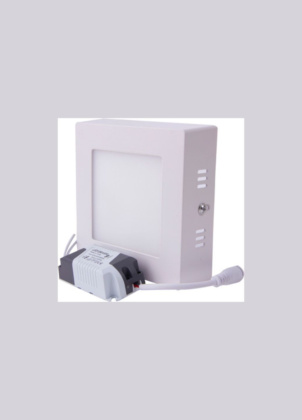 Накладний LED світильник 6W 220V 420lm 4500K 115x115x28mm IP40 білий [l0860010] e.led.mp.Square.S.6.4500 E.NEXT (337146052)