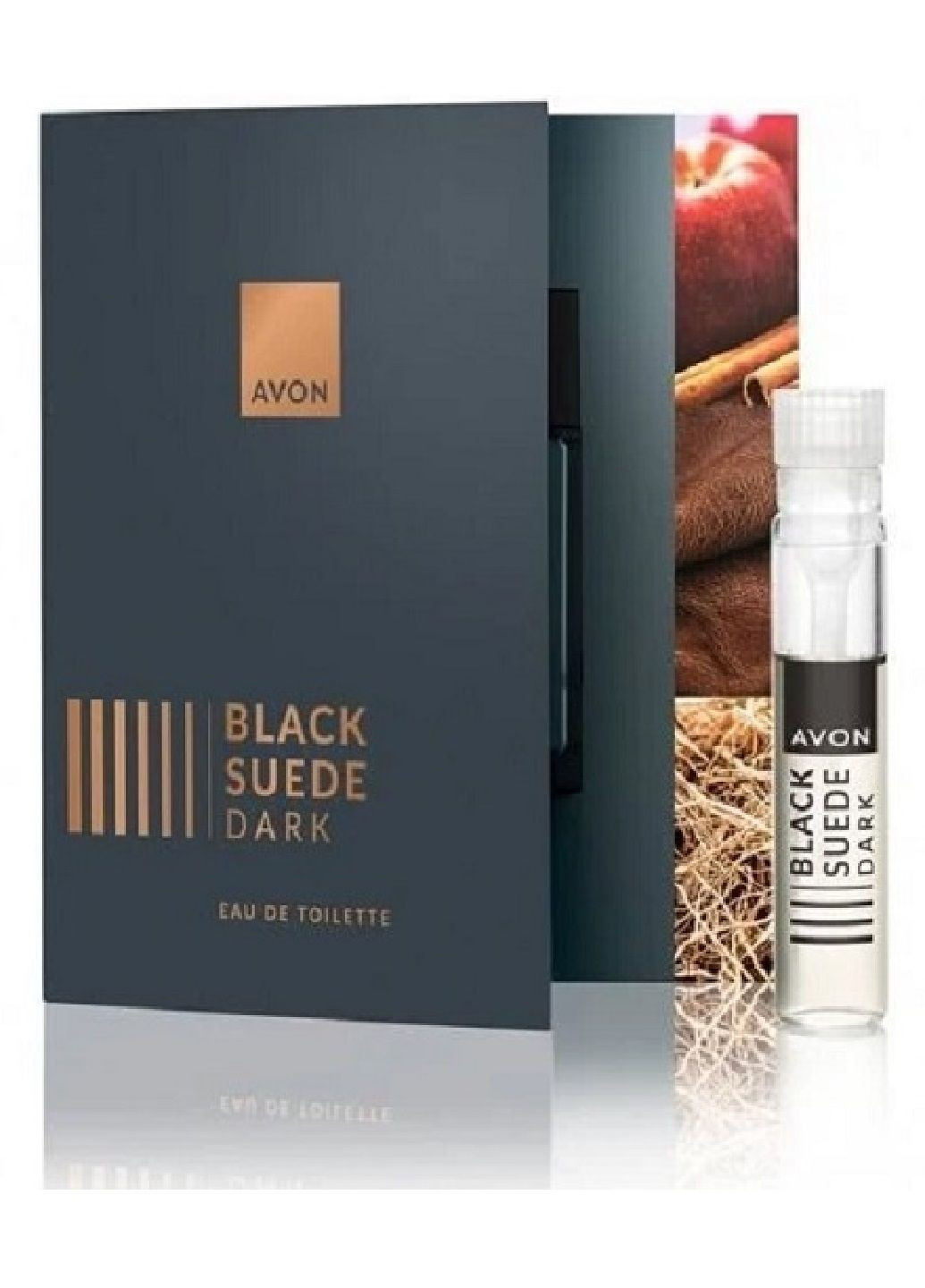 Туалетная вода Black Suede Dark – открытка с пробным образцом 0.6 мл Avon (302661768)
