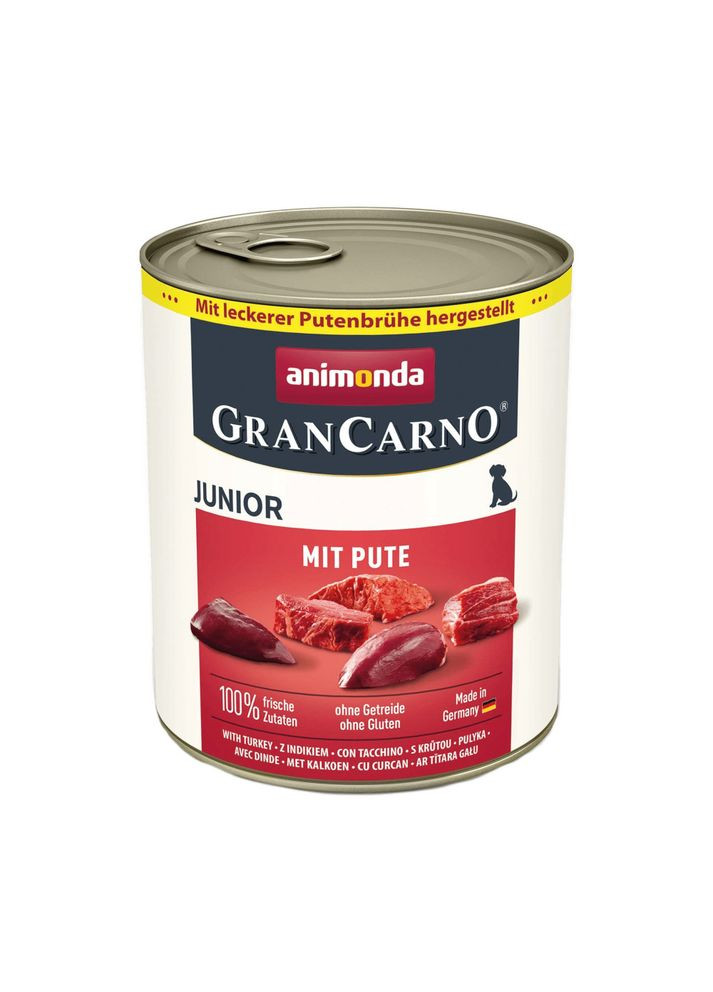 Вологий корм для собак GranCarno, 400 г, Junior Turkey з індичкою Animonda (327432915)