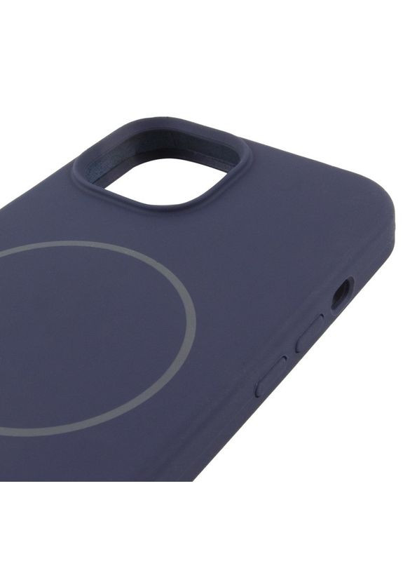 Чохол на iPhone 15 Plus / для айфон 15+ плюс з функцією магсейф MagSafe / Midnight blue Epik (360638294)