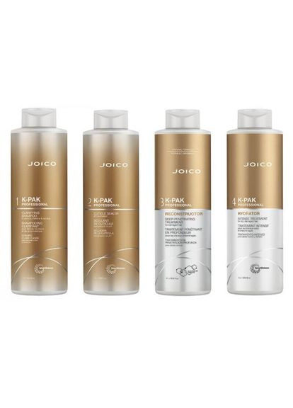 Система для реконструкції волосся 4-Step System Repair Hair Treatment, 4х1000 ml Joico (339051391)