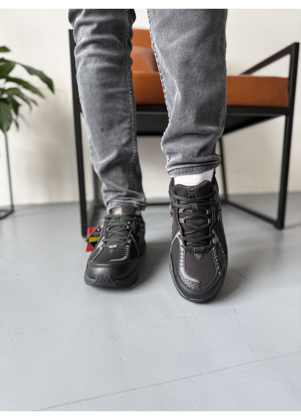 Сірі Осінні кросівки чоловічі new balance 1906r black grey gore-tex нью беланс 1906r No Brand