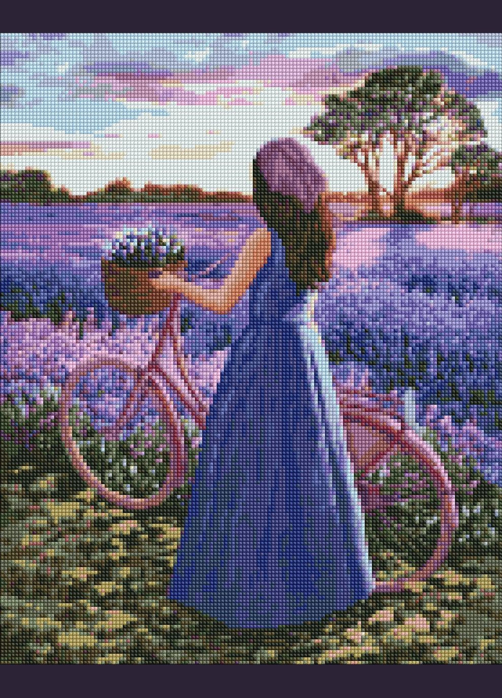 Алмазная мозаика "Лавандовое вдохновение" ©Kira Corporal, 40х50 см, AMO7438 IDEYKA (327730088)