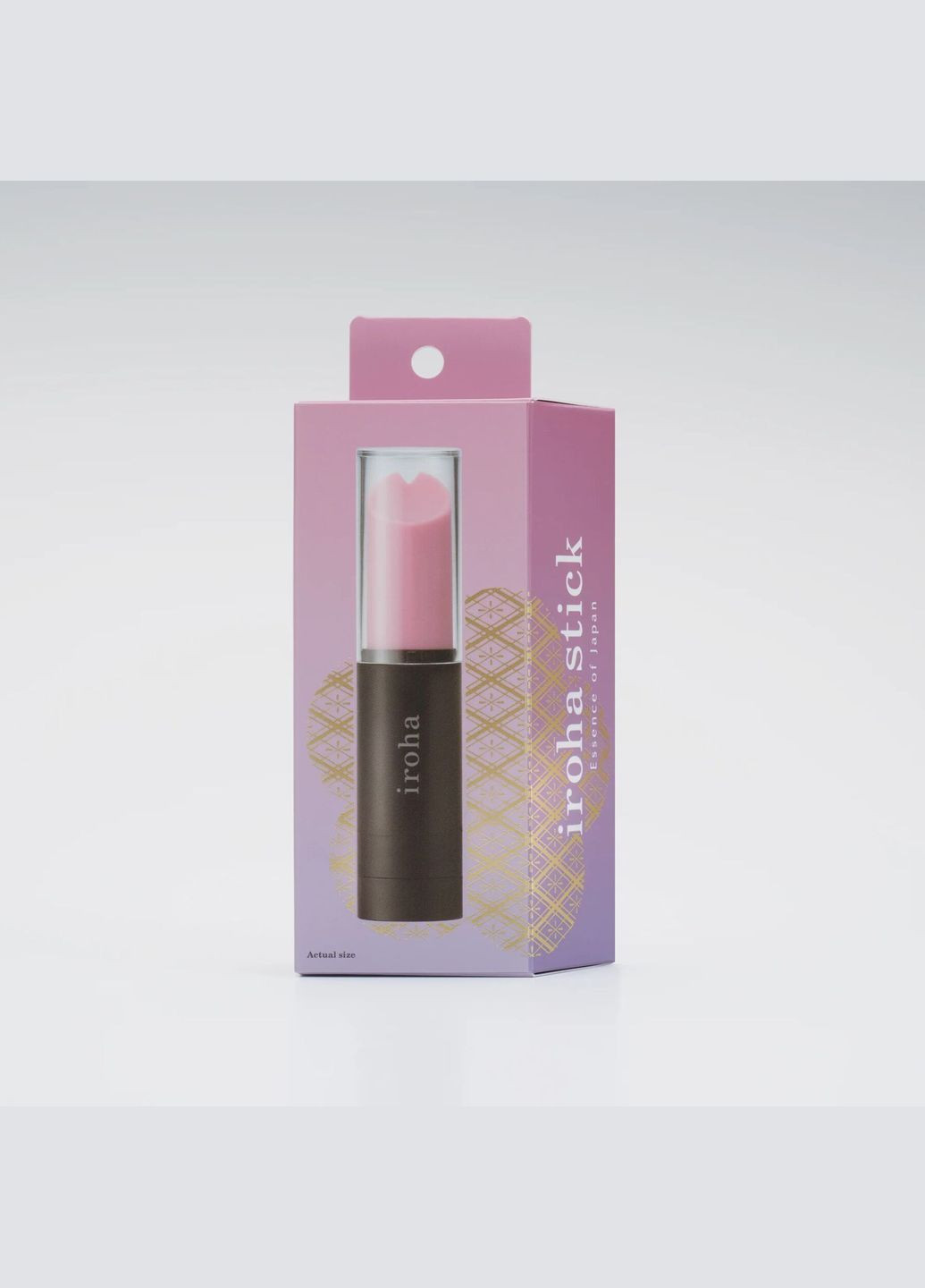 Вібратор-помада STICK Black, плавне збільшення потужності Iroha (371877047)