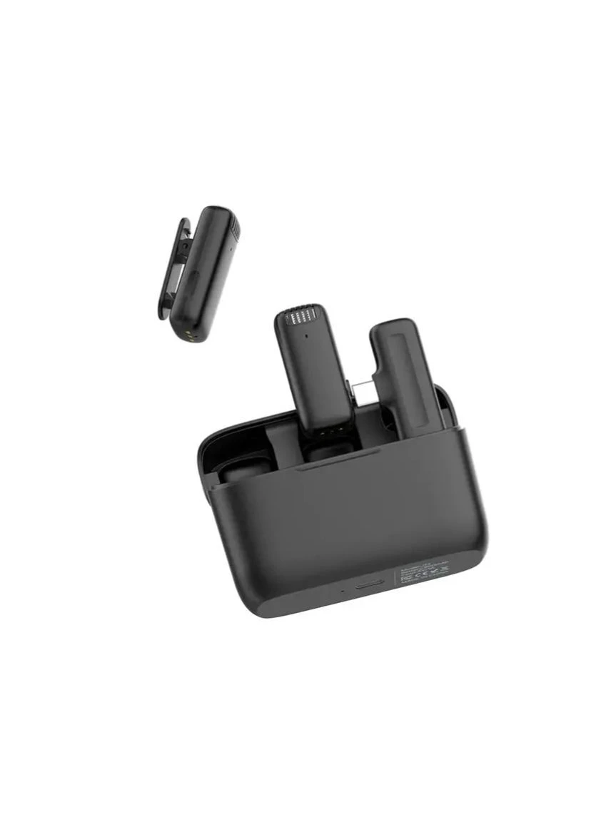 Бездротовий петличний подвійний мікрофон J12 з Type-c для iPhone Android iPhone 17, Air, Pro, Pro Max Ulanzi (387648301)