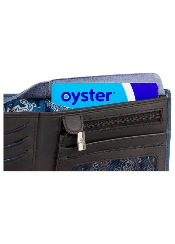 Портмоне мужское кожаное Tap'n'Go c RFID Steel Blue-Black (VSL33 BL/BLK) Visconti (324265479)