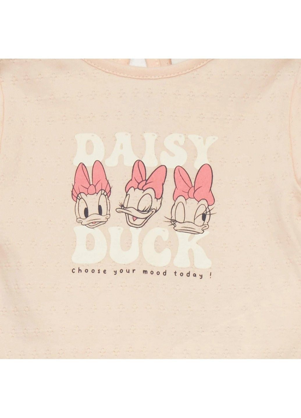 Розовый летний комплект (футболка, брюки) Kiabi