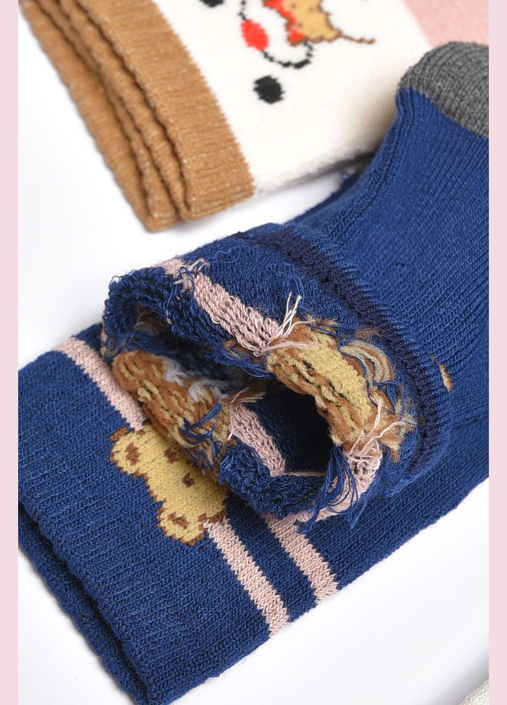 Набор носков детских махровых для девочки 3 штуки Let's Shop (304368560)