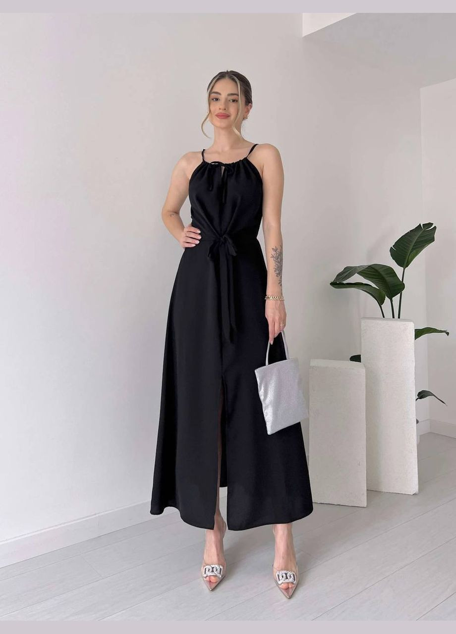 Чорна вишукана сукня Україна однотонна