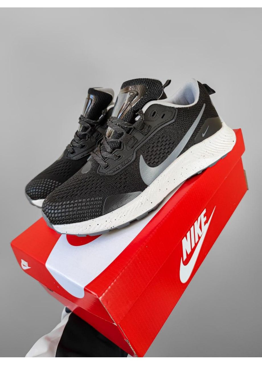 КРОССОВКИ ЖЕНСКИЕ NIKE PEGASUS TRAIL 3 BLACK-WHITE НАЙК ПЕГАСУС ТРЕИЛ No Brand чёрные демисезоны (367169646)