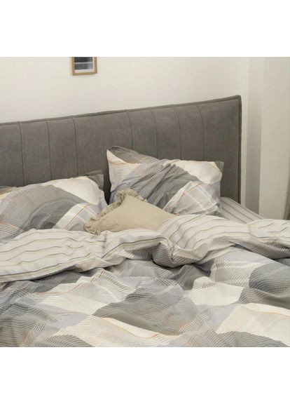 Постільна білизна євро Tiare Сатин Deluxe L009-E 220x200 см Viluta (366574605)