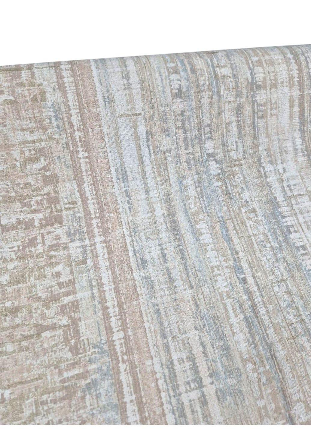 Виниловые обои 10.05 × 1.06 м US4005, бежево-голубые для гостиной, спальни, кухни, коридора Grandeco (340275655)