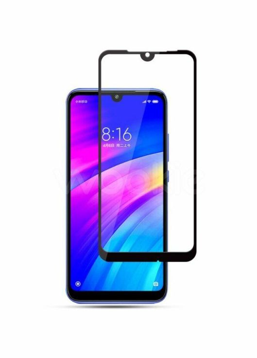 Захисне скло для Xiaomi Redmi 7 Full Glue 5D Black (0.33 мм) Mocolo (324234326)
