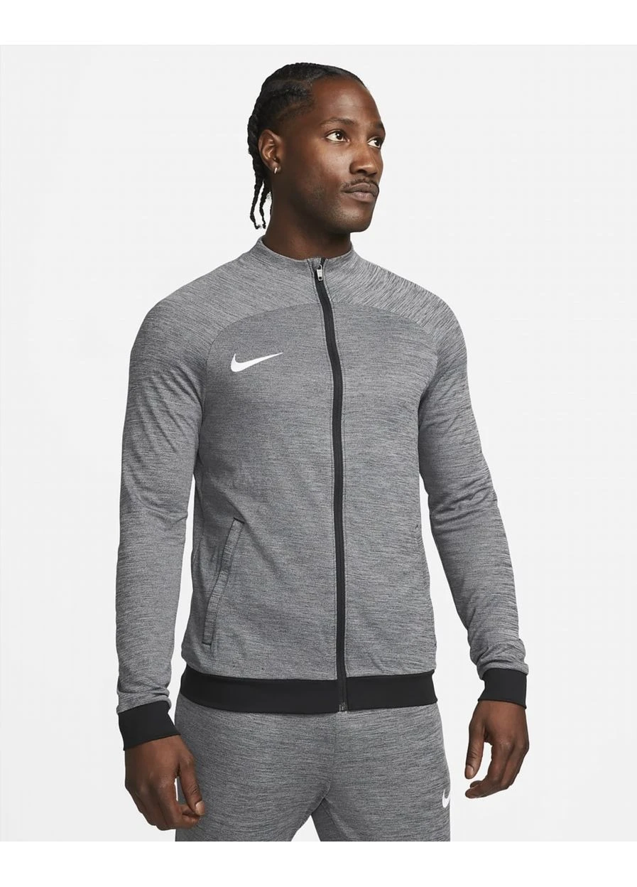 Серая демисезонная куртка dri-fit academy grey dq5059-011 Nike