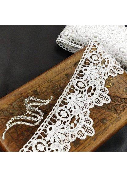 (1 метр) Мереживо макраме Sindtex 6,5 см колір - білий (07М-T1138-1) Plus-plus (352750036)