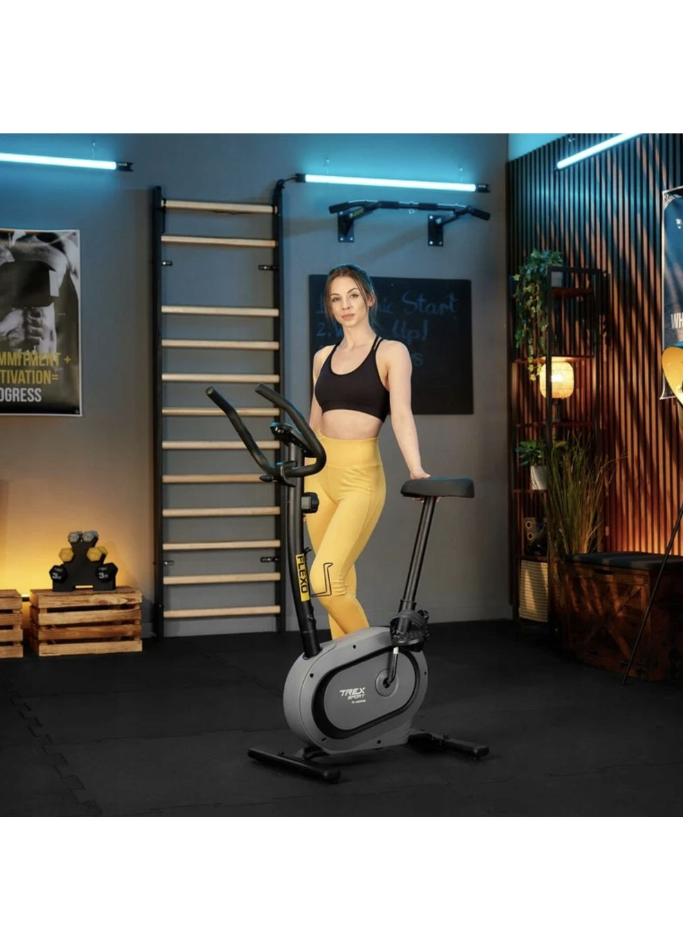 Велотренажер TX-450MB FLEXO магнитный серый TREX Sport (361951815)